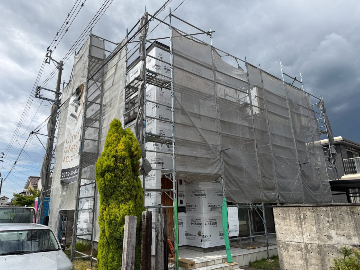 阿賀野市 サンルーム改修 屋根とサッシの施工
